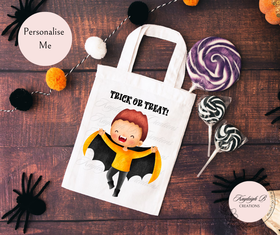 Trick or Treat Bag - 10 Designs to choose from