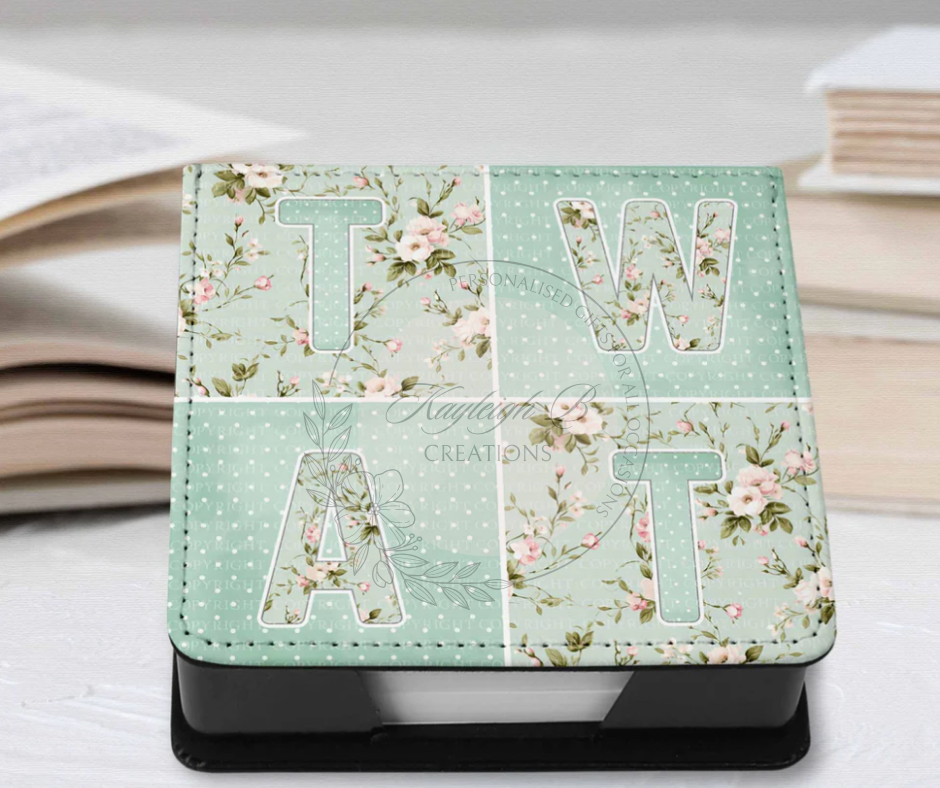 Pretty Profanities Sticky Note Holder