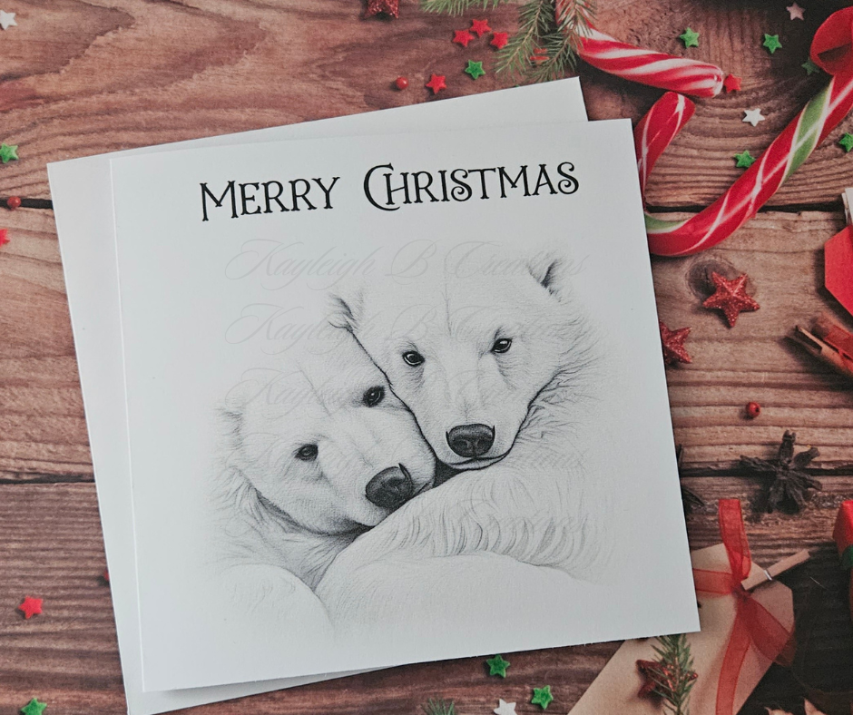 Christmas Card - Traditional Santa, Reindeer & Polar Bear Designs