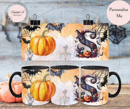 Halloween Initial Mug
