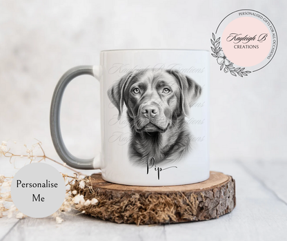 Labrador Mug - Black/Chocolate
