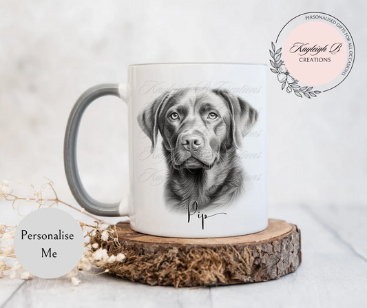 Labrador Mug - Black/Chocolate