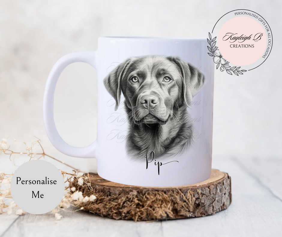Labrador Mug - Black/Chocolate