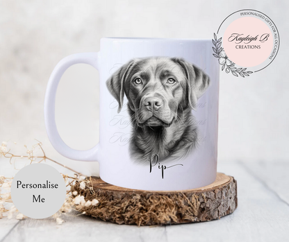 Labrador Mug - Black/Chocolate