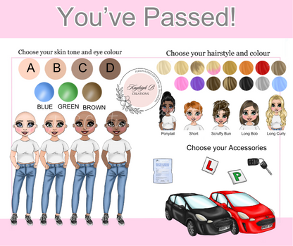 Congratulations On Passing Your Driving Test Card