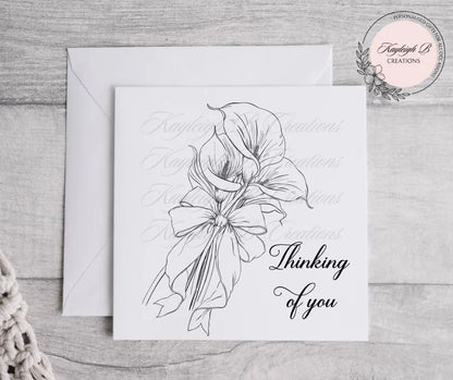Lillies Sympathy/Bereavement Card