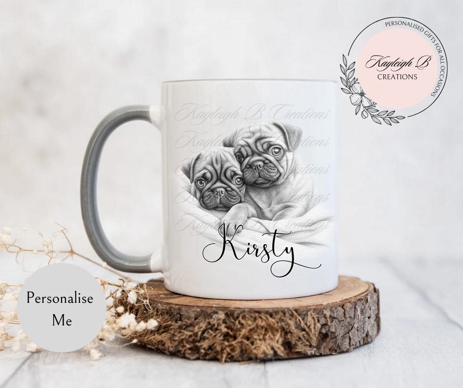 Pug Mug - Fawn, Adult(s) & Puppies