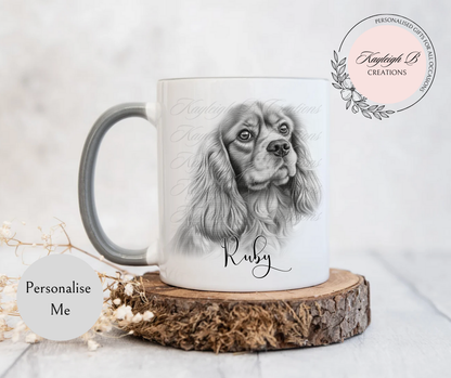 Ruby King Charles Dog Mug