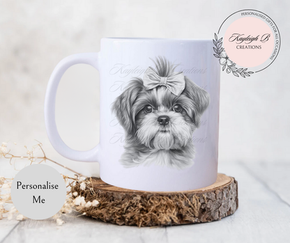 Shih Tzu Mug - With or Without a Bow Variations
