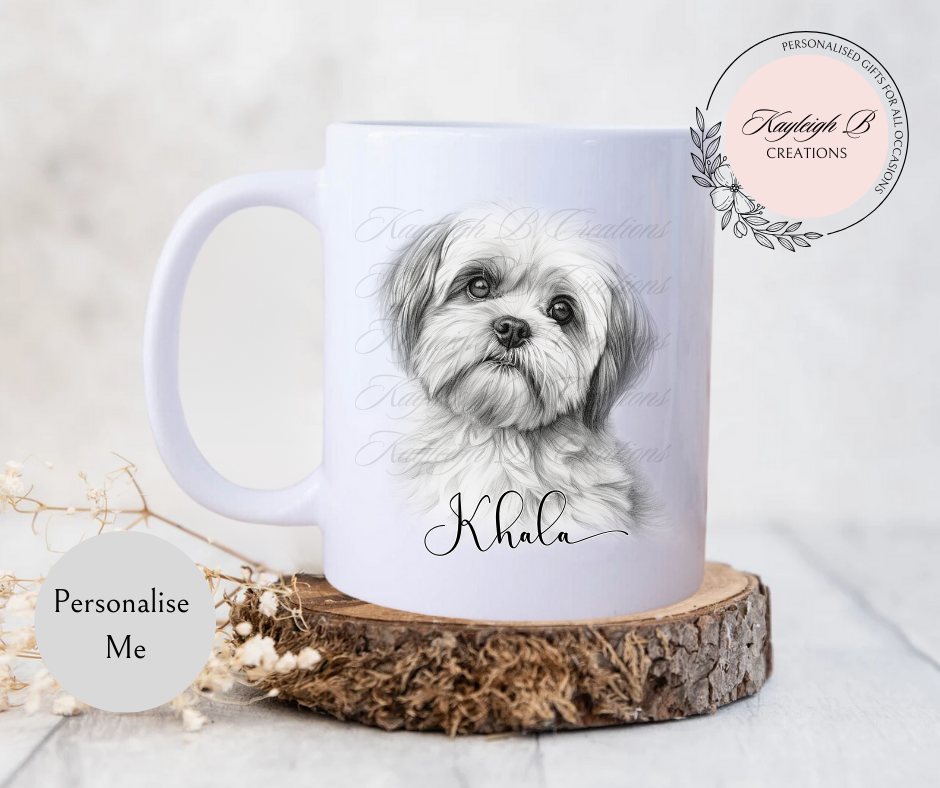Shih Tzu Mug - With or Without a Bow Variations