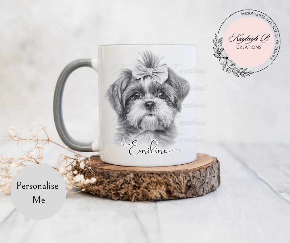 Shih Tzu Mug - With or Without a Bow Variations