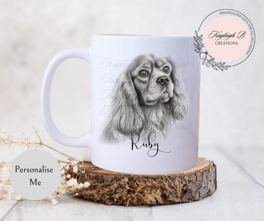 Ruby King Charles Dog Mug