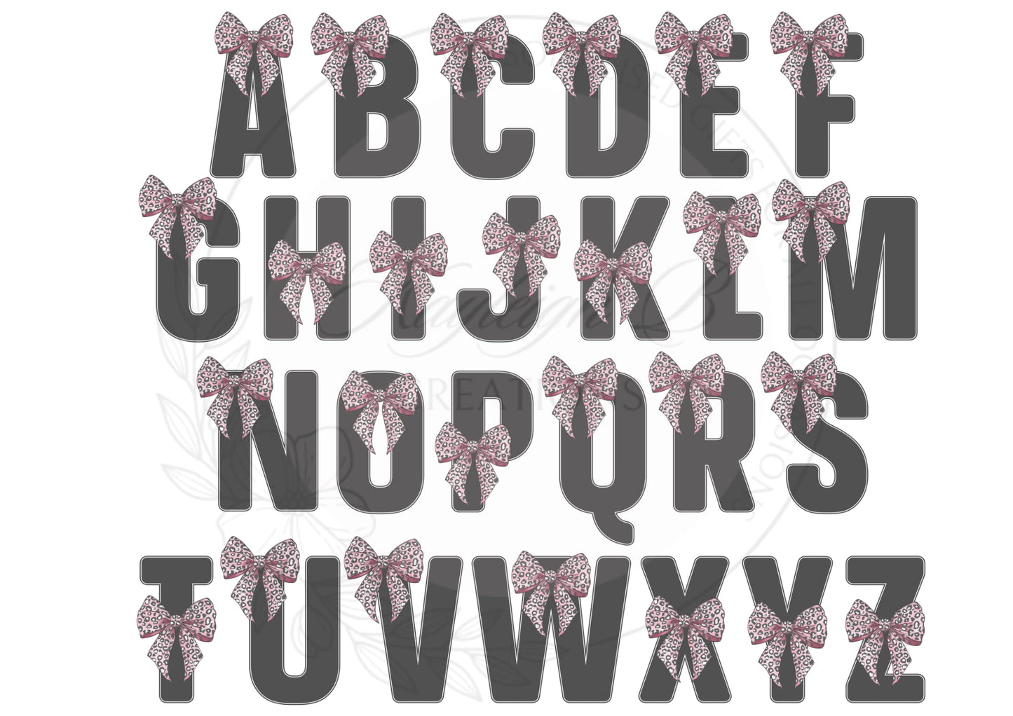 Personalised Initial Mug - Leopard print Bow in three different colours, Gift for her, Bow, Pretty