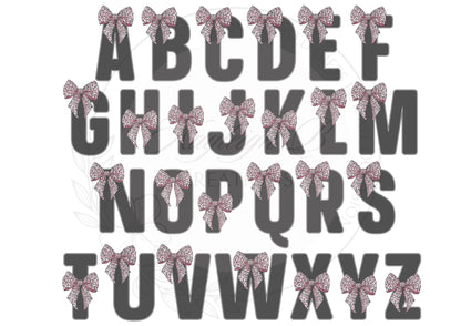 Personalised Initial Mug - Leopard print Bow in three different colours, Gift for her, Bow, Pretty