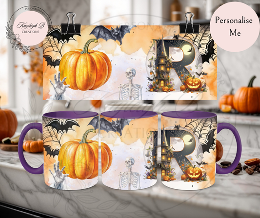 Halloween Initial Mug
